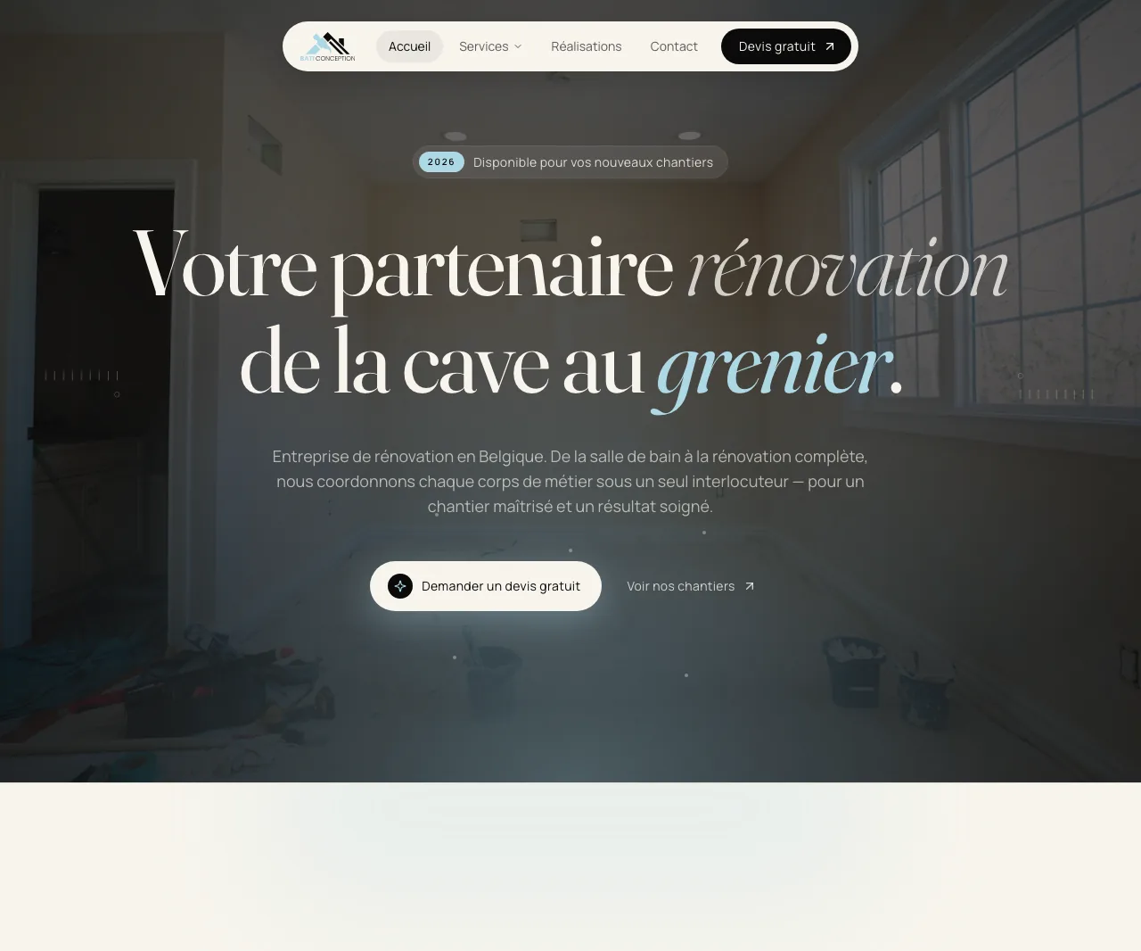 BatiConception, entreprise de rénovation à Bruxelles